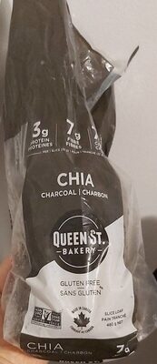 Chia Charcoal Gluten Free Bread, Chia Charcoal