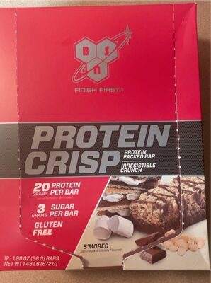 S'Mores Flavored Protein Crisp Packed Bar, S'Mores