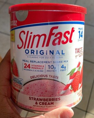 Original Meal Replacement Shake Mix, Strawberries & Cream, Strawberries & Cream