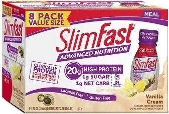Vanilla Cream Flavored Advanced Nutrition Meal Replacement Shake, Vanilla Cream
