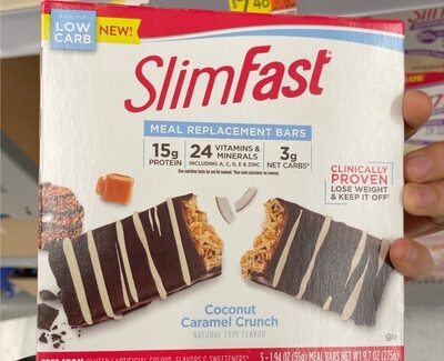 Meal Replacement Bars, Coconut Caramel Crunch, Coconut Caramel Crunch