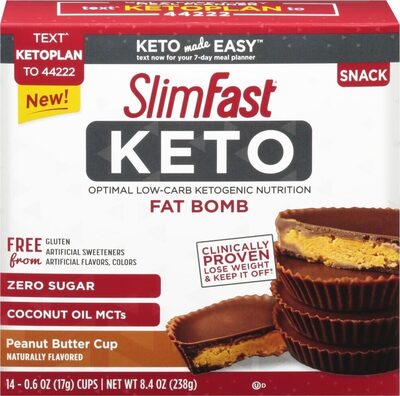 Keto Fat Bomb Snack Cups, Peanut Butter Chocolate, Peanut Butter Chocolate
