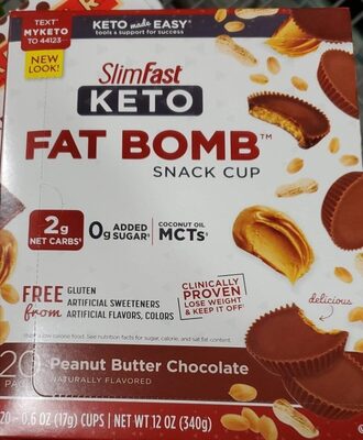 Peanut Butter Cup Fat Bomb Snack, Peanut Butter Cup