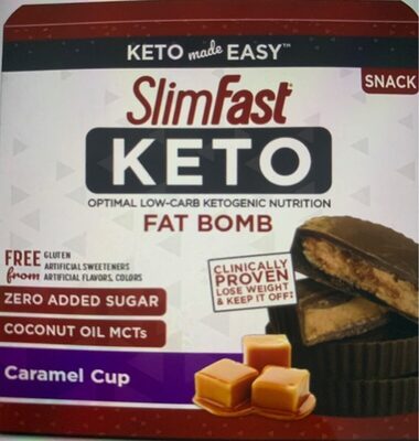 Keto Fat Bomb Snack Cups, Caramel Chocolate, Caramel Chocolate