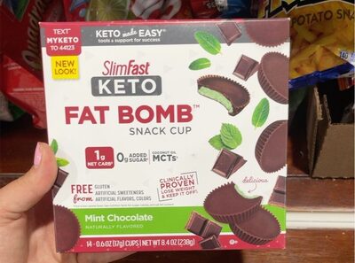 Keto Fat Bomb Snack Cups, Mint Chocolate, Mint Chocolate