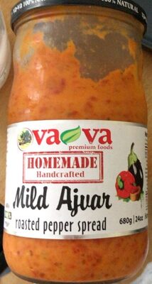 Mild Ajvar Roasted Pepper Spread, Mild Ajvar