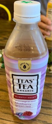 Teas' Tea, Organic Lightly Sweet Green Tea, Pomegranate & Blueberry, Pomegranate & Blueberry