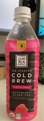 Organic Ice-Steeped Cold Brew Raspberry Black Tea, Raspberry
