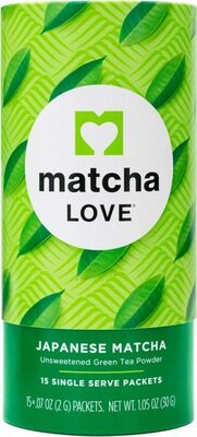 Unsweetened Japanese Matcha Single-Serve Packets, Unsweetened Japanese Matcha