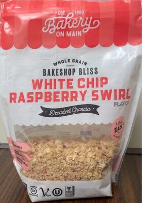 White Chip Raspberry Swirl Granola, White Chip; Raspberry