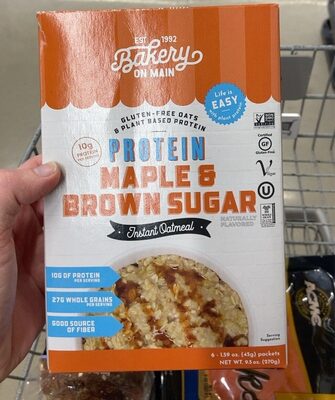 Maple & Brown Sugar Protein Instant Oatmeal, Maple & Brown Sugar