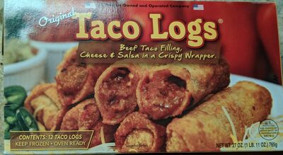Original Beef Taco Filling Cheese & Salsa In A Crispy Wrapper., Original