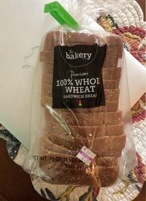 100% Whole Wheat Premium Sandwich Bread, 100% Whole Wheat