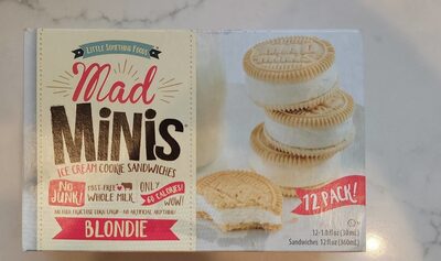Blondie Ice Cream Cookie Sandwiches