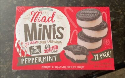 Peppermint Ice Cream With Chocolate Cookies Sandwiches, Peppermint
