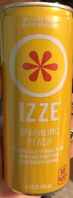 Sparkling Peach Flavored Juice Beverage Blend From Concentrate, Peach