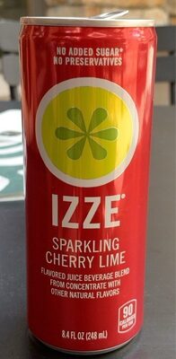 Sparkling Cherry Lime Flavored Juice Beverage, Cherry; Lime