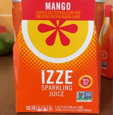 Mango Flavored Sparkling Juice, Mango