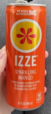Sparkling Mango Flavored Juice Beverage Blend, Sparkling Mango