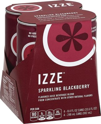 Blackberry Sparkling Flavored Juice Beverage Blend From Concentrate, Blackberry