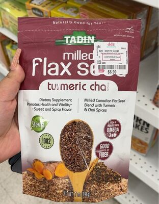 Turmeric Chai Milled Flax Seed, Turmeric Chai