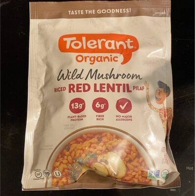 Wild Mushroom Riced Red Lentil Pilaf, Wild Mushroom