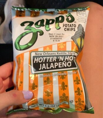 New Orleans Kettle Style Hotter 'N Hot Jalapeno Potato Chips, Hotter 'N Hot Jalapeno