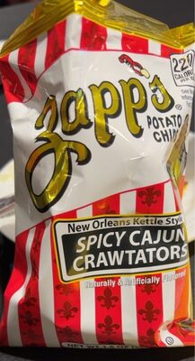 New Orleans Kettle Style Spicy Cajun Crawtators Potato Chips, Spicy Cajun Crawtators