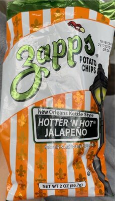New Orleans Kettle Style Hotter 'N Hot Jalapeno Potato Chips, Hotter 'N Hot Jalapeno
