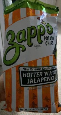 New Orleans Kettle Style Hotter 'N Hot Jalapeo Potato Chips, Jalapeo