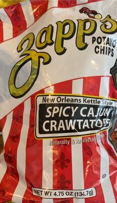 Spicy Cajun Crawtators New Orleans Kettle Style Potato Chips, Spicy Cajun Crawtators