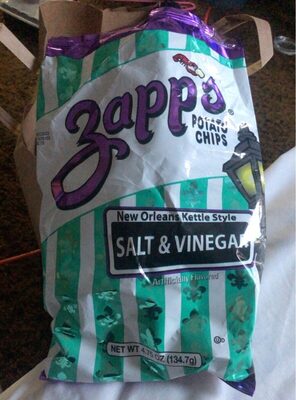 Salt & Vinegar Flavored Potato Chips, Salt & Vinegar