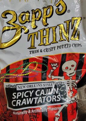 New Orleans Style Spicy Cajun Crawtators Thin & Crispy Potato Chips, Cajun