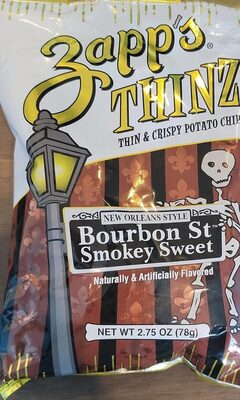 Bourbon St Smokey Sweet Flavored Thin & Crispy Potato Chips, Bourbon St Smokey Sweet