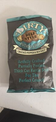 Cracked Pepper & Sea Salt Potato Chips, Cracked Pepper & Sea Salt