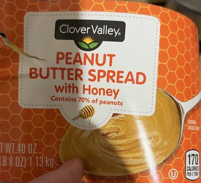 Peanut Butter Spread With Honey, Peanut Butter With Honey