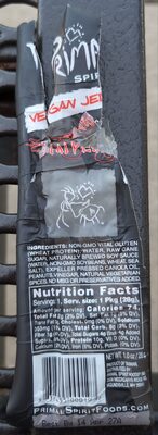 Meatless Vegan Jerky Seitan, Thai Peanuts 