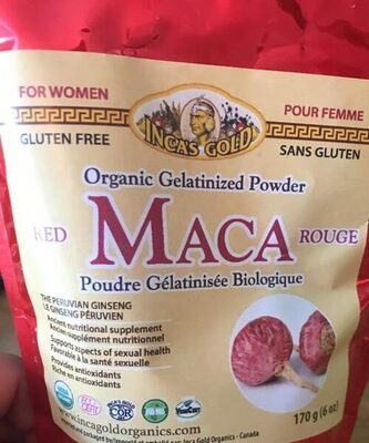 Red Maca Organic Gelatinized Powder, Red Maca