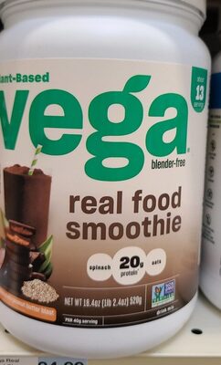Real Food Smoothie Drink Mix, Chocolate Peanut Butter Blast, Chocolate Peanut Butter Blast
