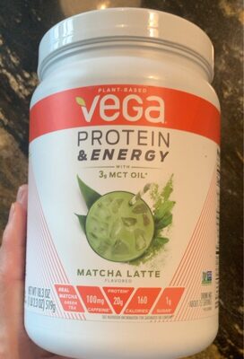 Matcha Latte Flavored Protein & Energy Drink Mix, Matcha Latte