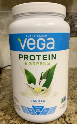 Vega, Protein & Greens Drink Mix, Vanilla, Vanilla