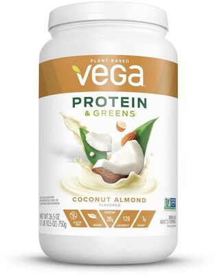 Coconut Almond Flavored Protein & Greens Drink Mix, Coconut Almond