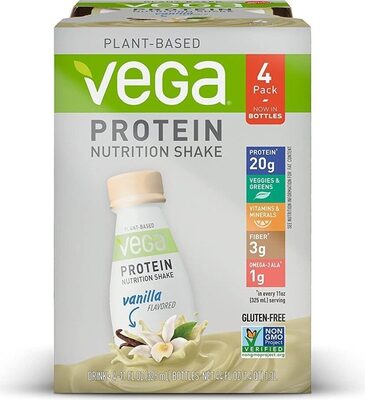 Vanilla Flavored Protein Nutrition Shake Drink, Vanilla