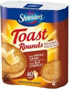 Shneider's Toast Rounds, 40 Count, 10.5 Oz