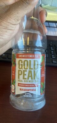 Gold Peak Unsweetened Black Tea Bottle, 18.5 fl oz
