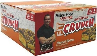 Peanut Butter Whey Protein Baked Bars, Peanut Butter