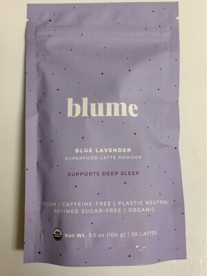 Blue Lavender Superfood Latte Blend, Blue Lavender