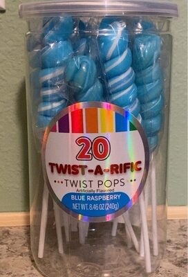 Blue Raspberry Flavored Twist-A-Rific Twist Pops, Blue Raspberry
