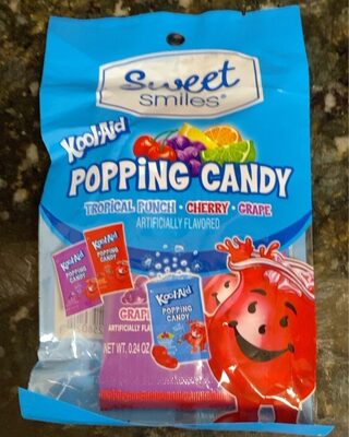 Tropical Punch, Cherry, Grape Flavored Popping Candy, Tropical Punch, Cherry, Grape