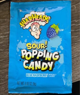 Blue Raspberry Sour! Popping Candy, Blue Raspberry